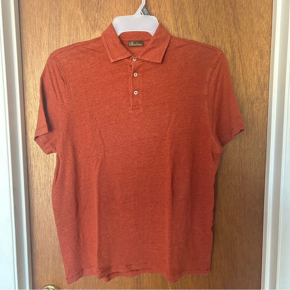 Stenströms Orange Polo Shirt Large